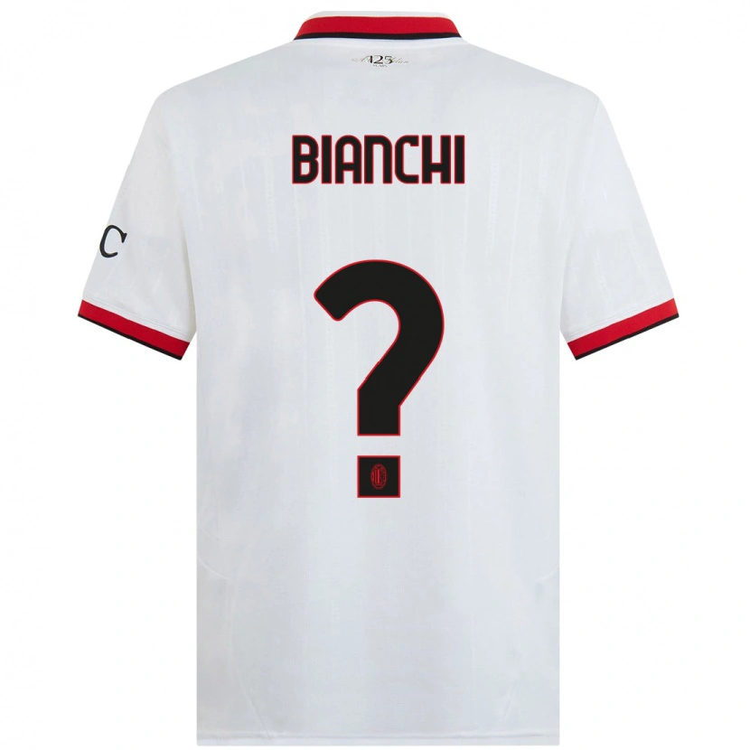 Danxen Damen Alessandro Bianchi #0 Weiß Schwarz Rot Auswärtstrikot Trikot 2024/25 T-Shirt Schweiz