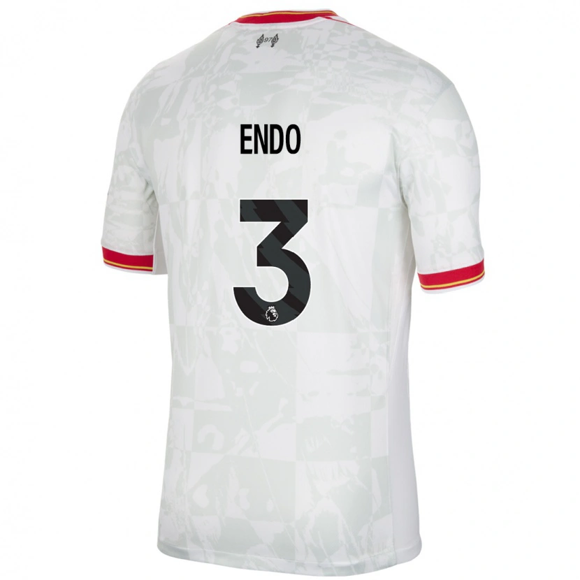 Danxen Damen Wataru Endo #3 Weiß Rot Schwarz Ausweichtrikot Trikot 2024/25 T-Shirt Schweiz