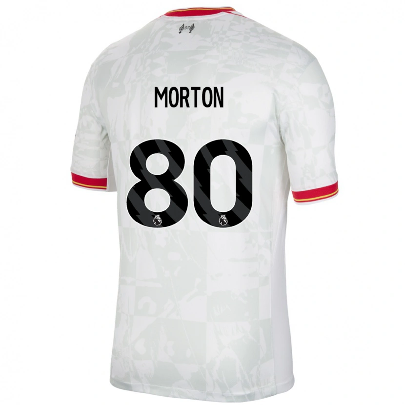 Danxen Damen Tyler Morton #80 Weiß Rot Schwarz Ausweichtrikot Trikot 2024/25 T-Shirt Schweiz