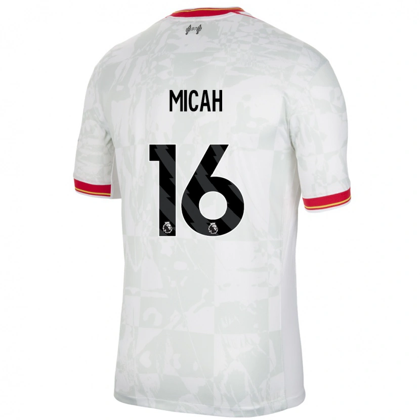Danxen Damen Teagan Micah #16 Weiß Rot Schwarz Ausweichtrikot Trikot 2024/25 T-Shirt Schweiz