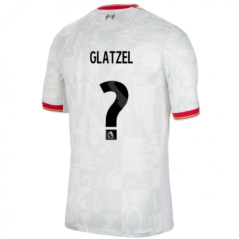 Danxen Damen Paul Glatzel #0 Weiß Rot Schwarz Ausweichtrikot Trikot 2024/25 T-Shirt Schweiz