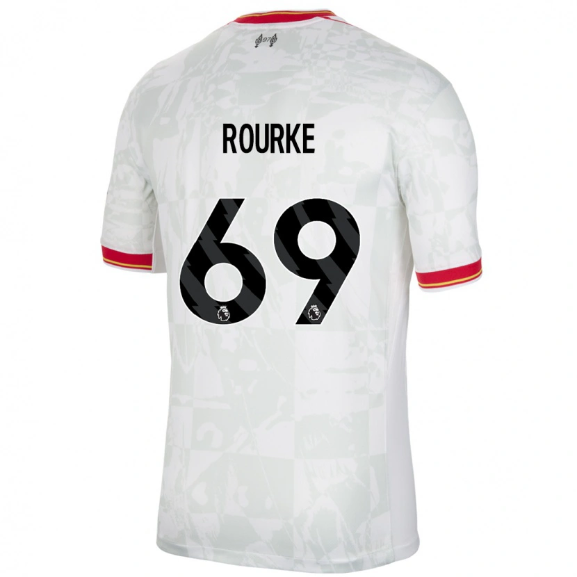 Danxen Damen Fidel O'rourke #69 Weiß Rot Schwarz Ausweichtrikot Trikot 2024/25 T-Shirt Schweiz