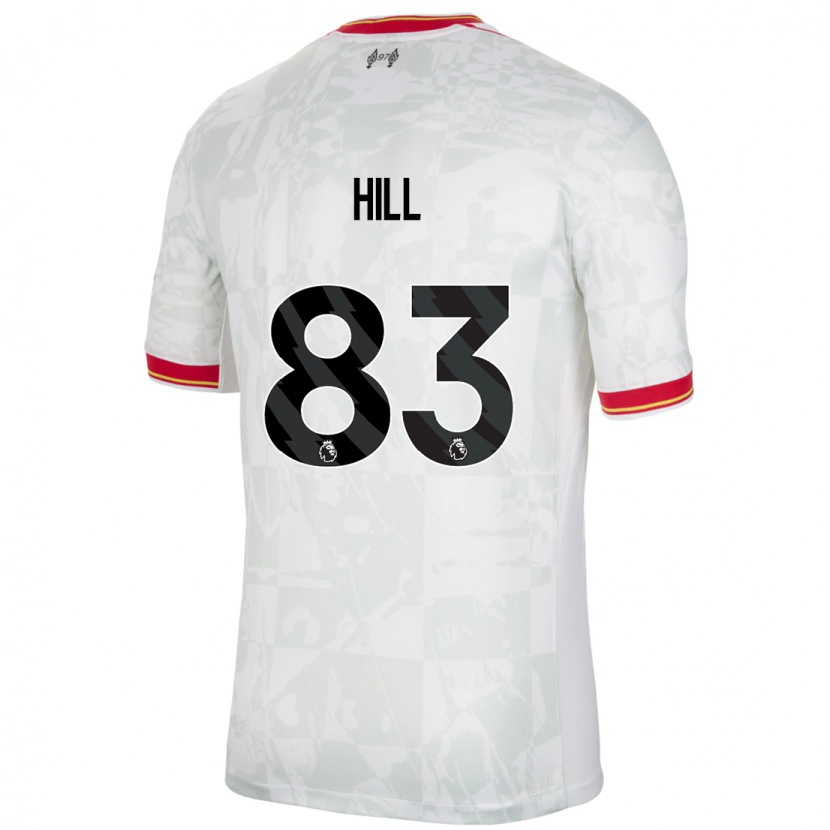 Danxen Damen Thomas Hill #83 Weiß Rot Schwarz Ausweichtrikot Trikot 2024/25 T-Shirt Schweiz