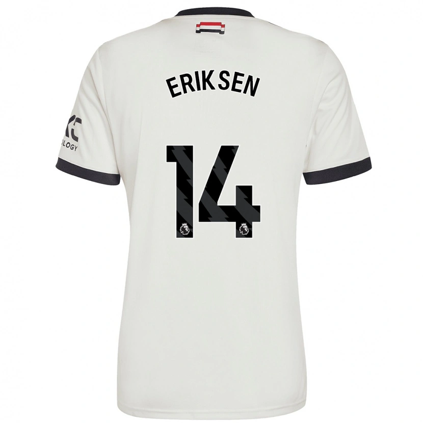 Danxen Damen Christian Eriksen #14 Cremeweiß Ausweichtrikot Trikot 2024/25 T-Shirt Schweiz