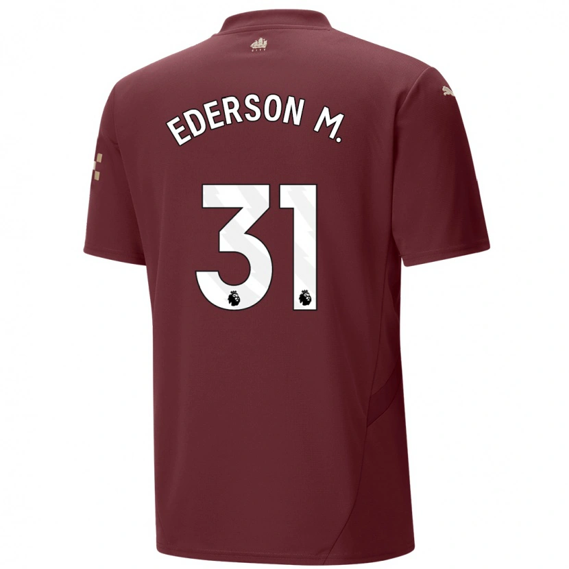 Danxen Damen Ederson #31 Kastanienbraun Ausweichtrikot Trikot 2024/25 T-Shirt Schweiz
