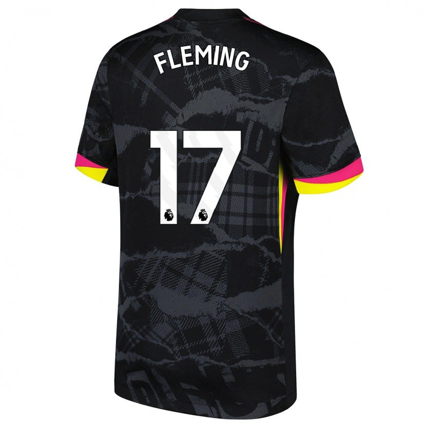 Danxen Damen Jessie Fleming #17 Schwarz Rosa Ausweichtrikot Trikot 2024/25 T-Shirt Schweiz