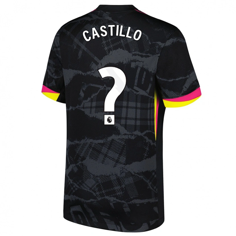 Danxen Damen Juan Castillo #0 Schwarz Rosa Ausweichtrikot Trikot 2024/25 T-Shirt Schweiz