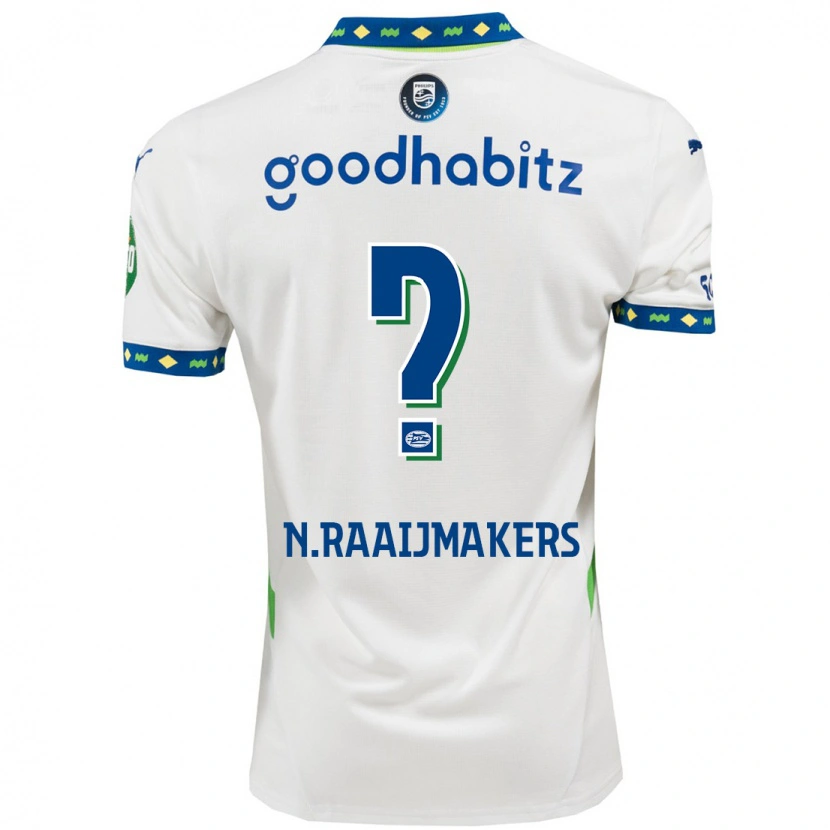 Danxen Damen Niels Raaijmakers #0 Weiß Dunkelblau Ausweichtrikot Trikot 2024/25 T-Shirt Schweiz