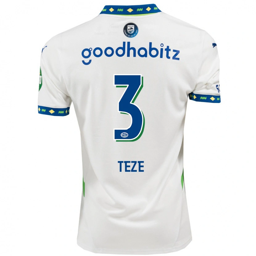 Danxen Damen Jordan Teze #3 Weiß Dunkelblau Ausweichtrikot Trikot 2024/25 T-Shirt Schweiz