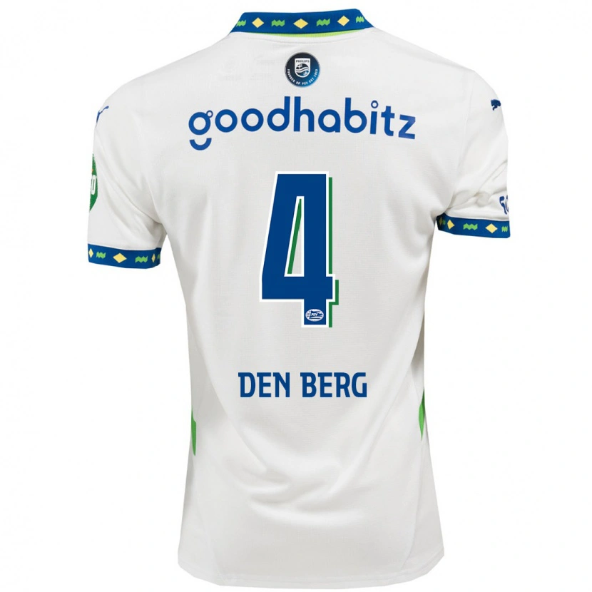 Danxen Damen Mandy Van Den Berg #4 Weiß Dunkelblau Ausweichtrikot Trikot 2024/25 T-Shirt Schweiz
