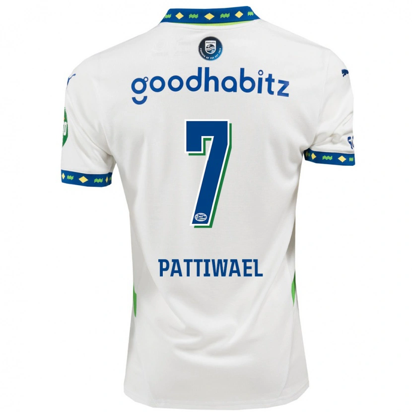 Danxen Damen Naomi Pattiwael #7 Weiß Dunkelblau Ausweichtrikot Trikot 2024/25 T-Shirt Schweiz