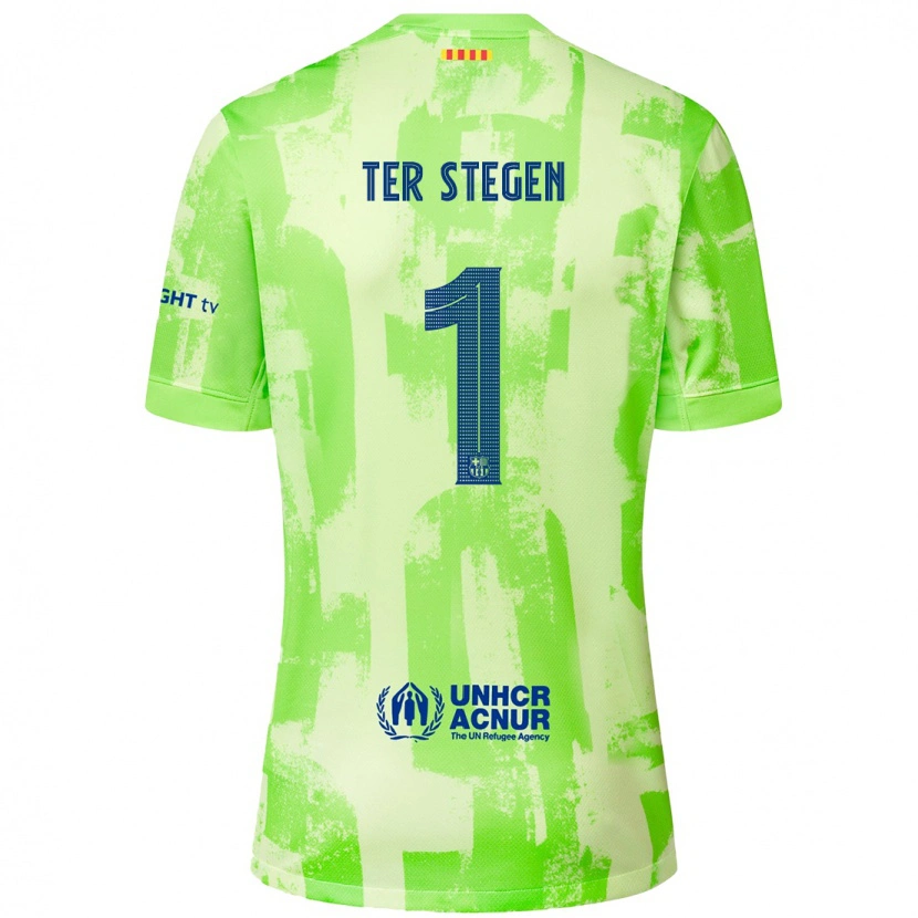 Danxen Damen Marc-André Ter Stegen #1 Limettengrün Ausweichtrikot Trikot 2024/25 T-Shirt Schweiz
