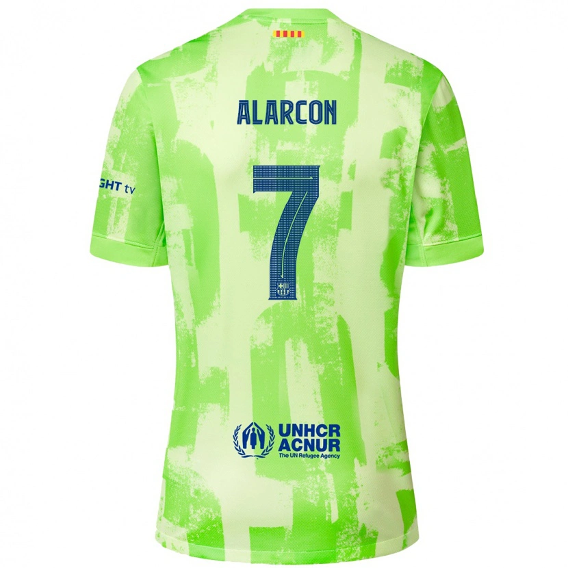 Danxen Damen Ángel Alarcón #7 Limettengrün Ausweichtrikot Trikot 2024/25 T-Shirt Schweiz