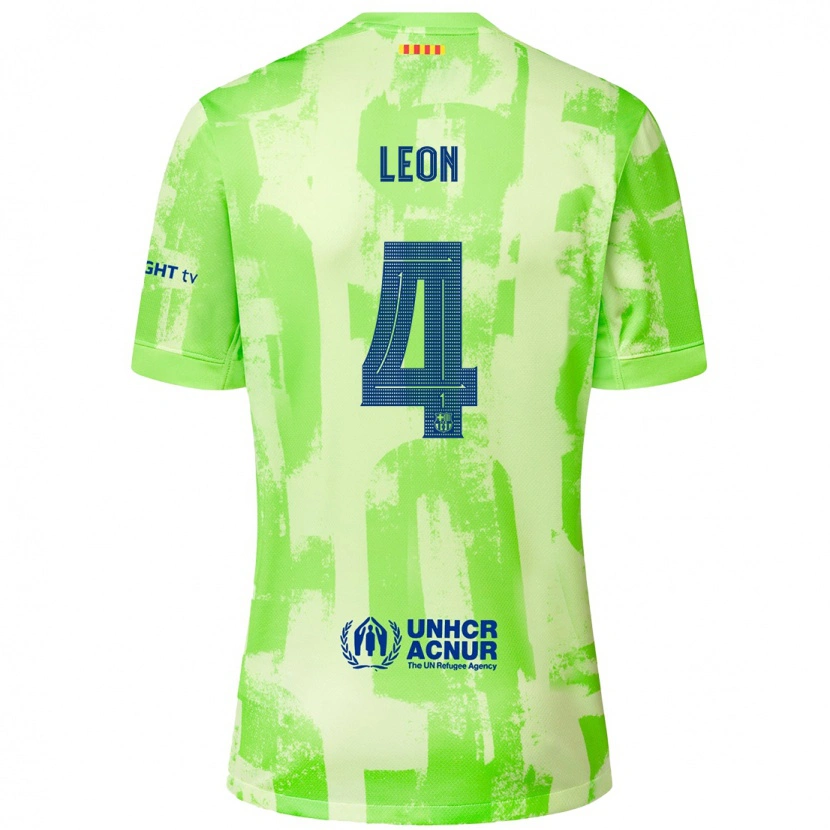 Danxen Damen Mapi León #4 Limettengrün Ausweichtrikot Trikot 2024/25 T-Shirt Schweiz