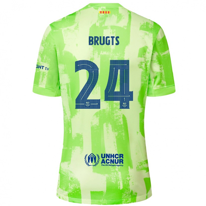 Danxen Damen Esmee Brugts #24 Limettengrün Ausweichtrikot Trikot 2024/25 T-Shirt Schweiz