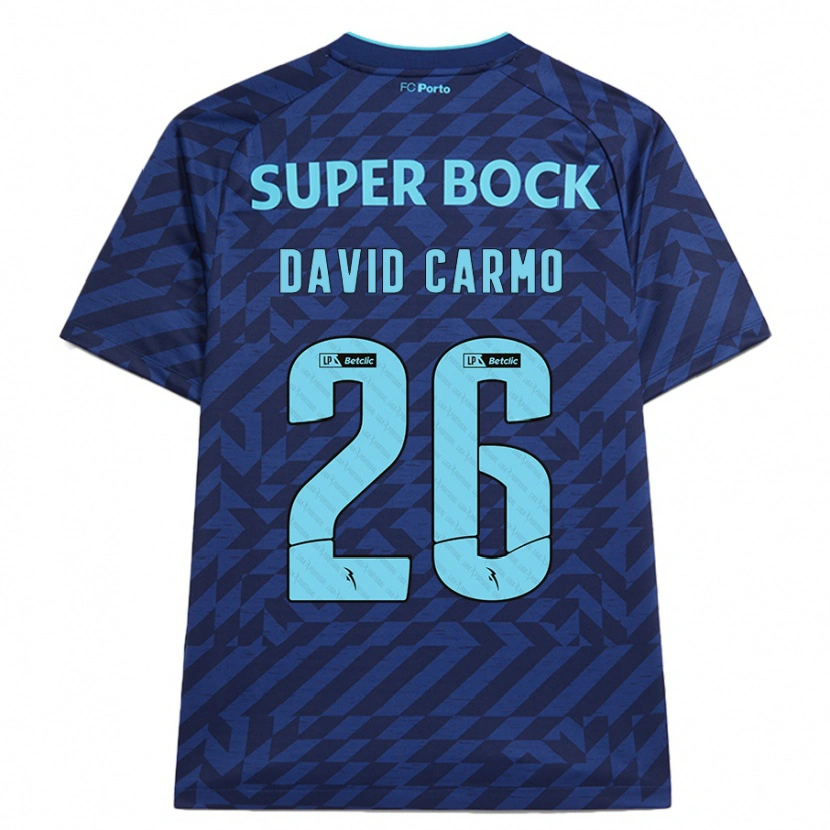 Danxen Damen David Carmo #26 Marineblau Ausweichtrikot Trikot 2024/25 T-Shirt Schweiz