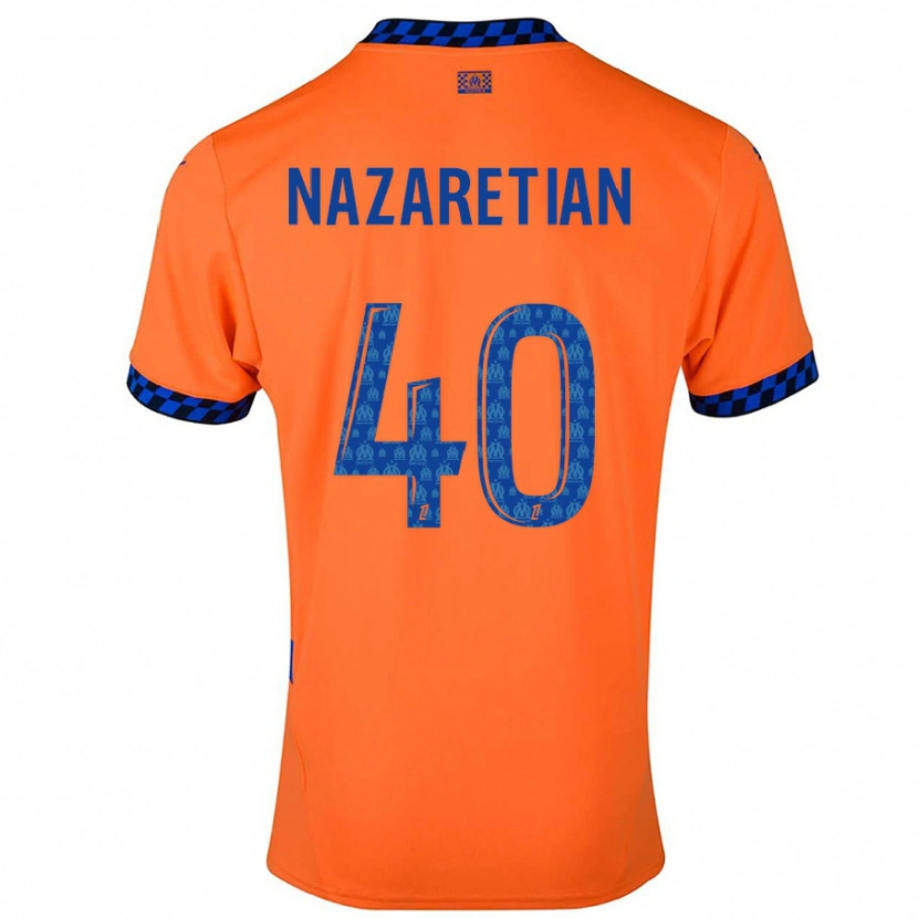 Danxen Damen Manuel Nazaretian #40 Orange Dunkelblau Ausweichtrikot Trikot 2024/25 T-Shirt Schweiz