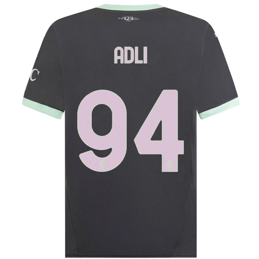 Danxen Damen Yacine Adli #94 Grau Ausweichtrikot Trikot 2024/25 T-Shirt Schweiz