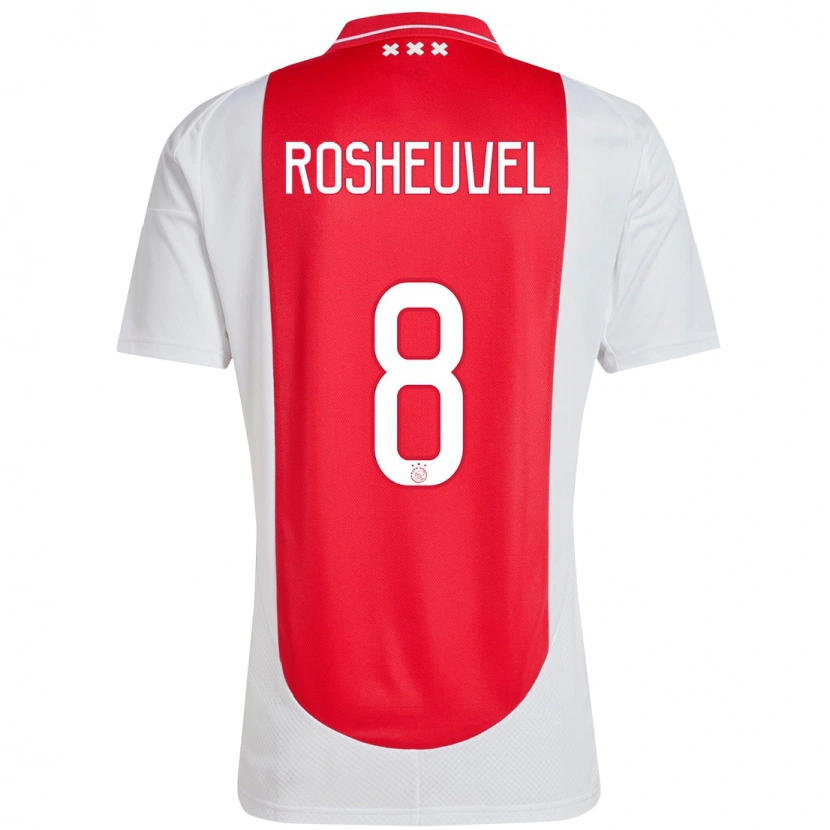 Danxen Kinder Darren Rosheuvel #8 Rot Weiß Heimtrikot Trikot 2024/25 T-Shirt Schweiz