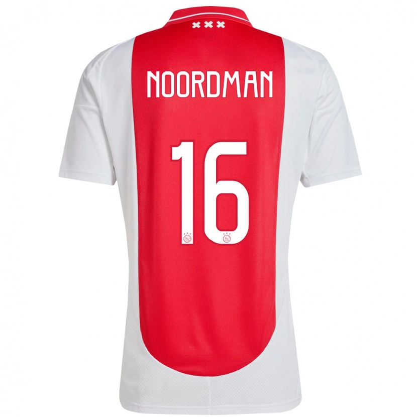 Danxen Kinder Danique Noordman #16 Rot Weiß Heimtrikot Trikot 2024/25 T-Shirt Schweiz