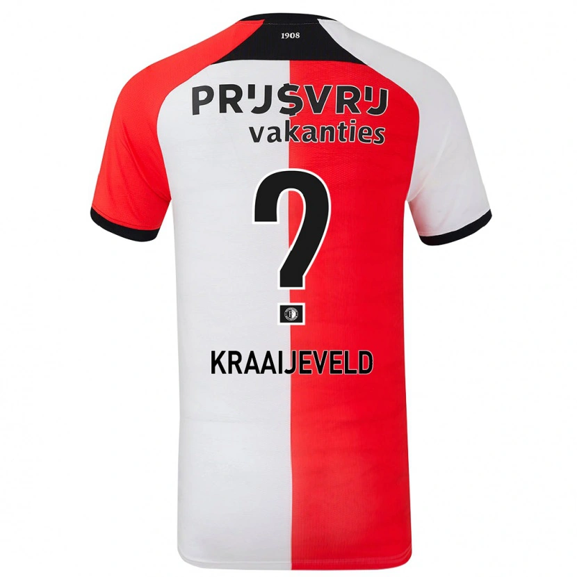 Danxen Kinder Thijs Kraaijeveld #0 Rot Weiß Heimtrikot Trikot 2024/25 T-Shirt Schweiz