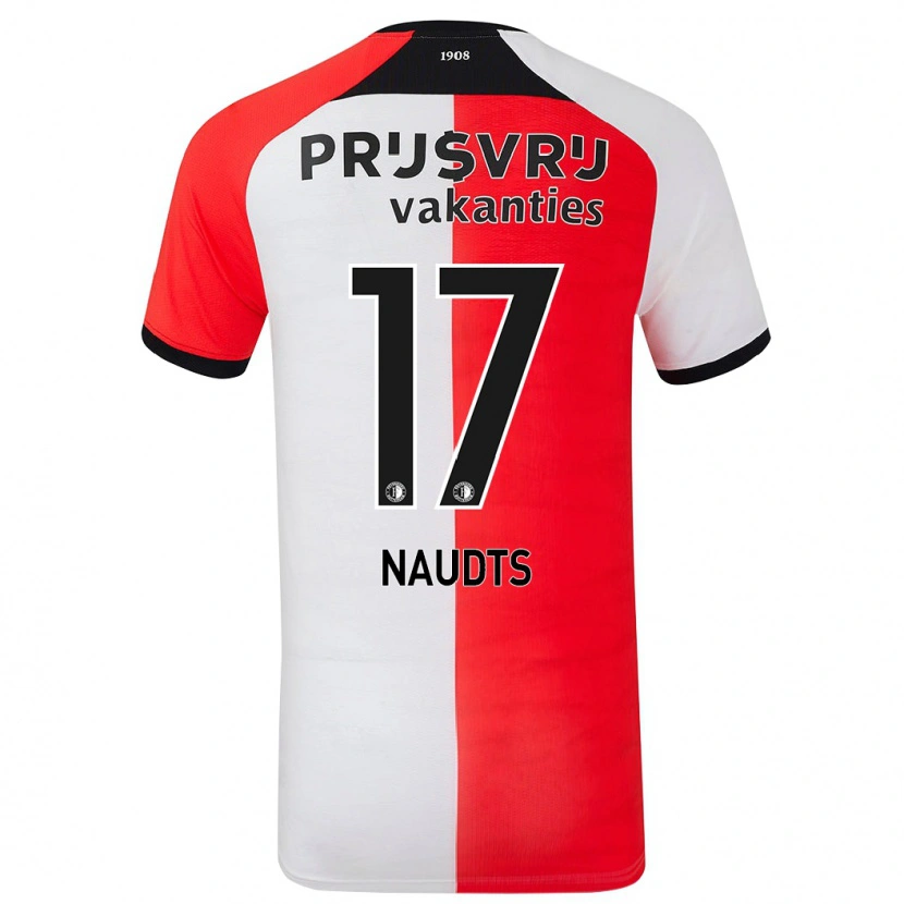 Danxen Kinder Jamir Naudts #17 Rot Weiß Heimtrikot Trikot 2024/25 T-Shirt Schweiz