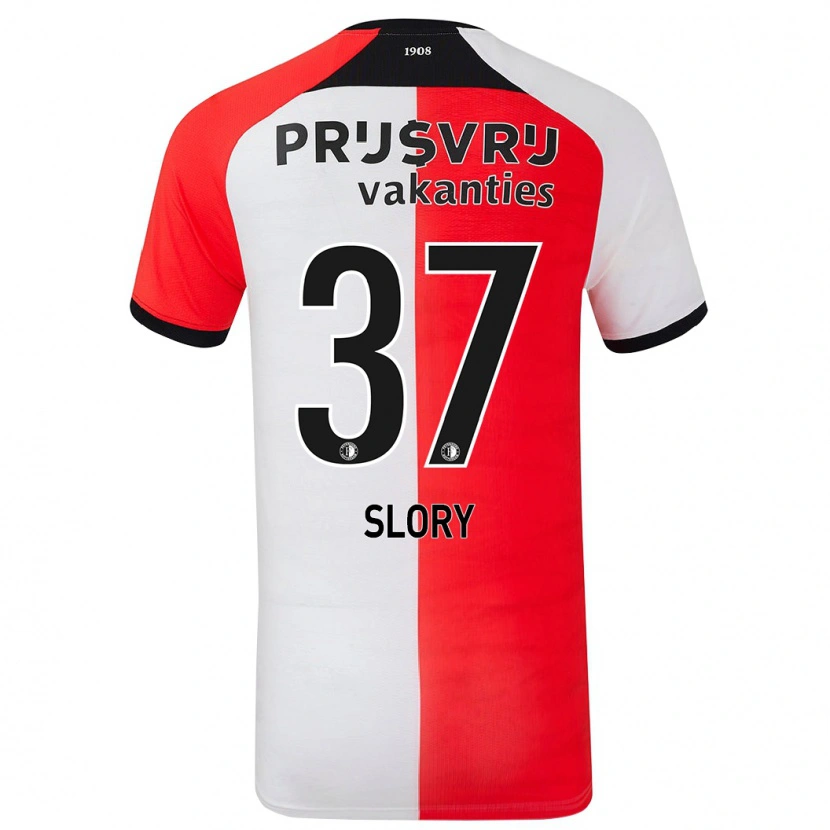 Danxen Kinder Jaden Slory #37 Rot Weiß Heimtrikot Trikot 2024/25 T-Shirt Schweiz