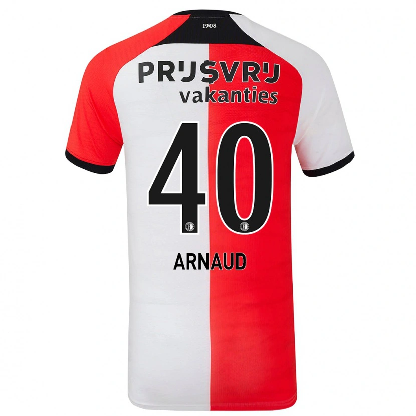 Danxen Kinder Lugene Arnaud #40 Rot Weiß Heimtrikot Trikot 2024/25 T-Shirt Schweiz