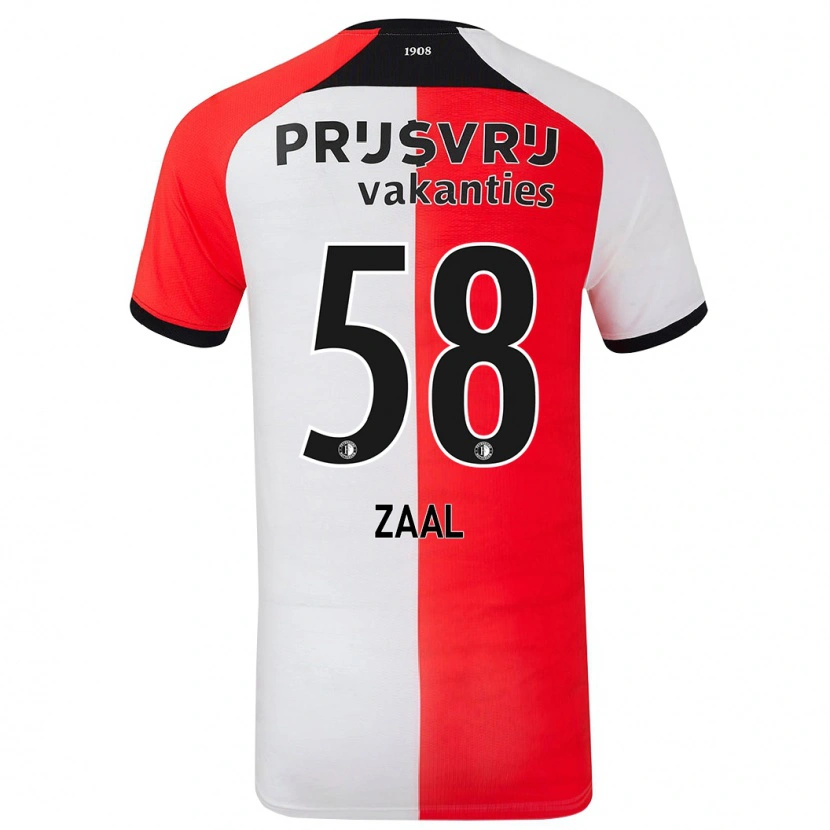 Danxen Kinder Timo Zaal #58 Rot Weiß Heimtrikot Trikot 2024/25 T-Shirt Schweiz