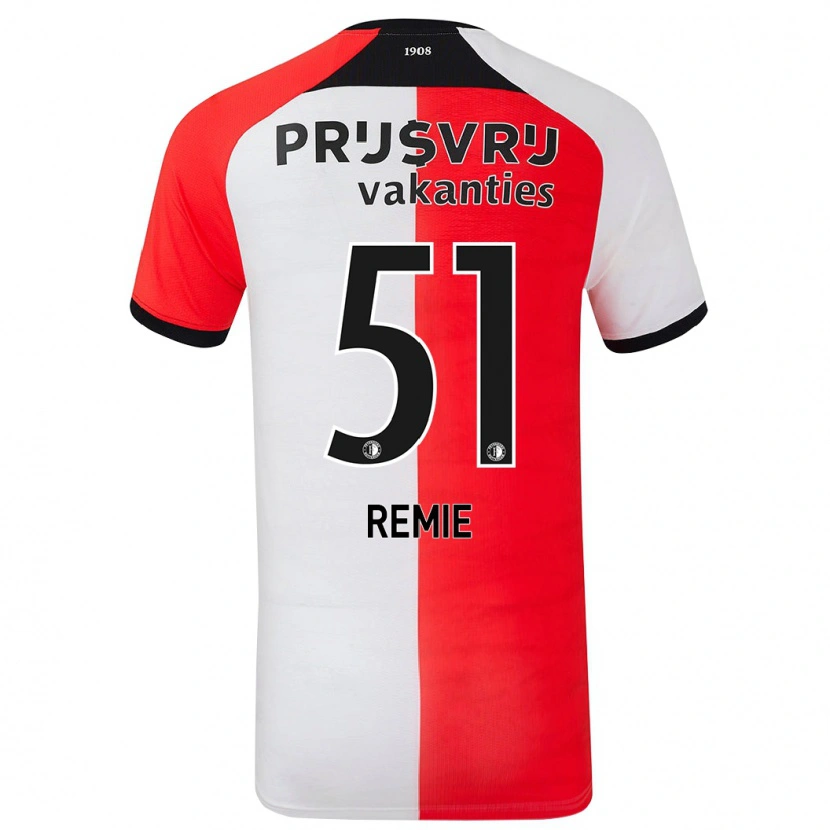 Danxen Kinder Devin Remie #51 Rot Weiß Heimtrikot Trikot 2024/25 T-Shirt Schweiz