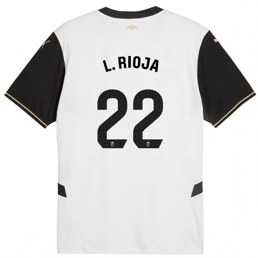 Danxen Kinder Luis Rioja #22 Weiß Schwarz Heimtrikot Trikot 2024/25 T-Shirt Schweiz