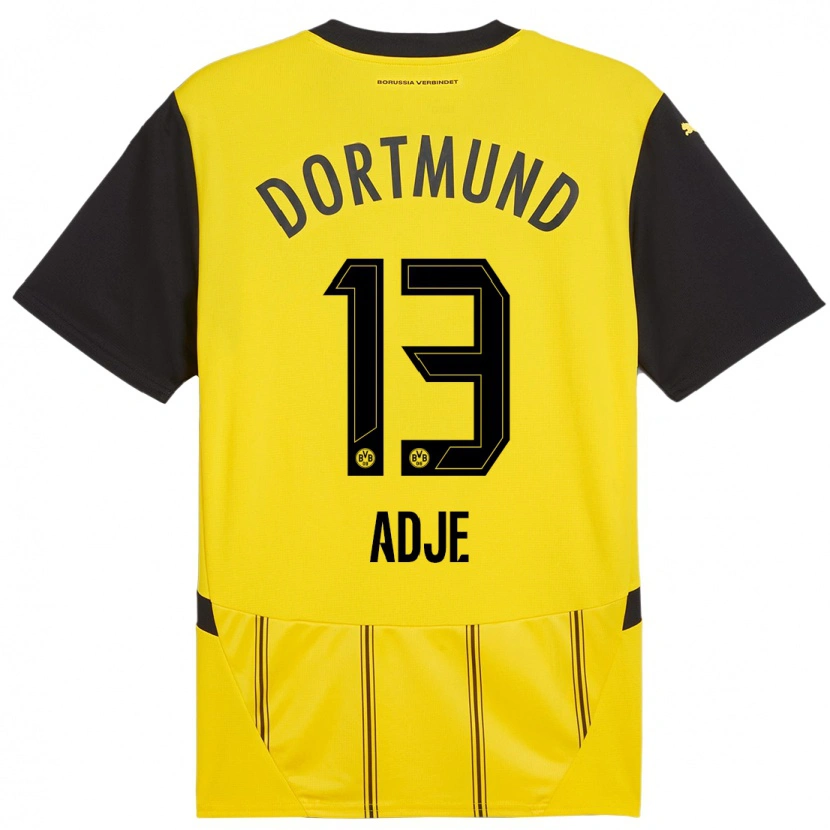 Danxen Kinder Miguel Adje #13 Gelb Schwarz Heimtrikot Trikot 2024/25 T-Shirt Schweiz