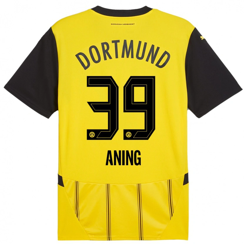 Danxen Kinder Prince Aning #39 Gelb Schwarz Heimtrikot Trikot 2024/25 T-Shirt Schweiz