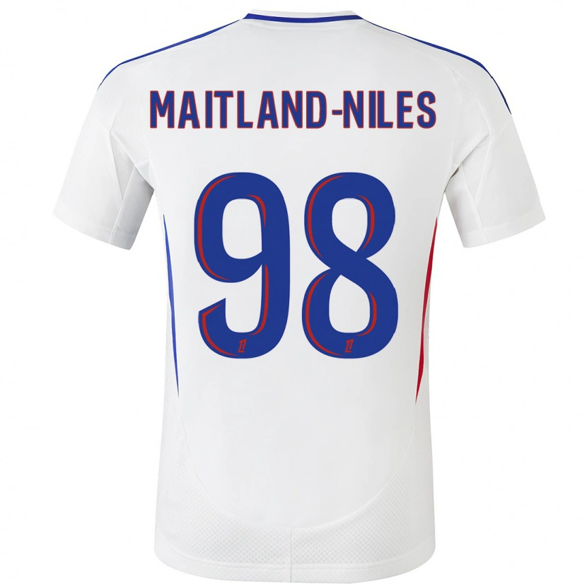 Danxen Kinder Ainsley Maitland-Niles #98 Weiß Blau Heimtrikot Trikot 2024/25 T-Shirt Schweiz