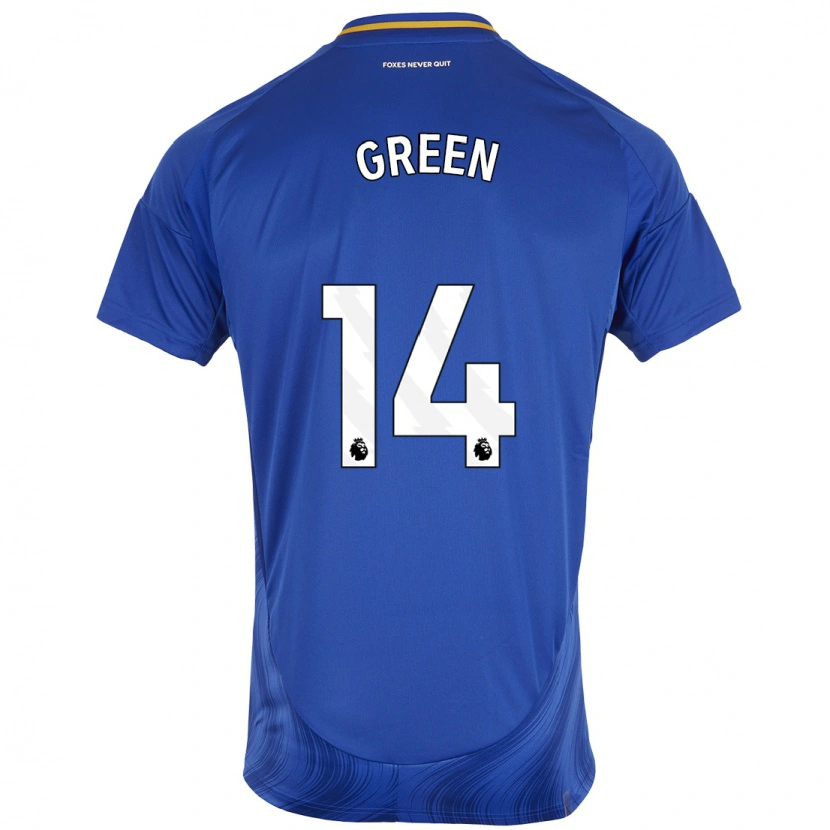 Danxen Kinder Josie Green #14 Blau Weiß Heimtrikot Trikot 2024/25 T-Shirt Schweiz