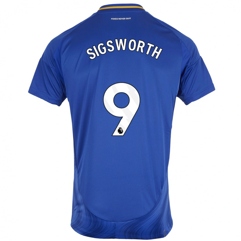 Danxen Kinder Jessica Sigsworth #9 Blau Weiß Heimtrikot Trikot 2024/25 T-Shirt Schweiz