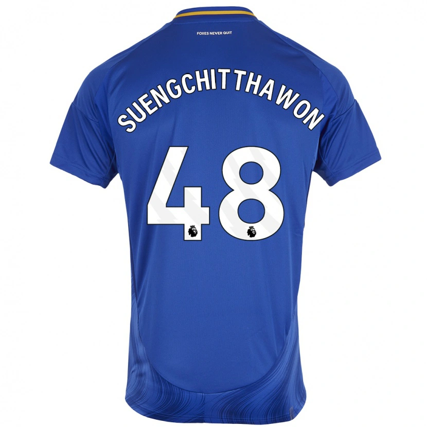 Danxen Kinder Thanawat Suengchitthawon #48 Blau Weiß Heimtrikot Trikot 2024/25 T-Shirt Schweiz