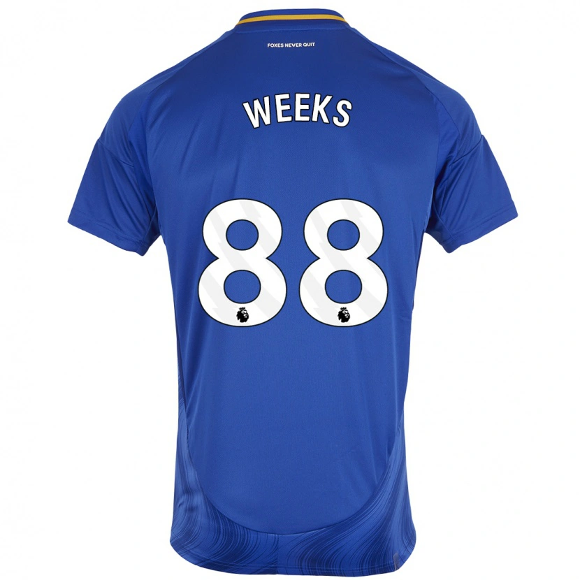 Danxen Kinder Tyler Weeks #88 Blau Weiß Heimtrikot Trikot 2024/25 T-Shirt Schweiz