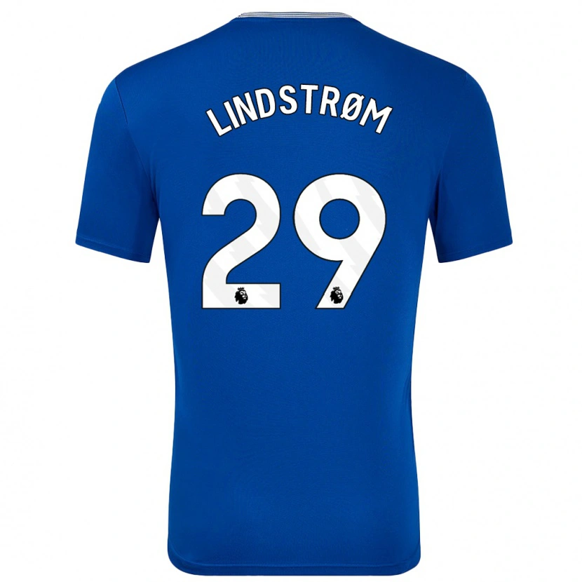 Danxen Kinder Jesper Lindstrøm #29 Blau Mit Heimtrikot Trikot 2024/25 T-Shirt Schweiz