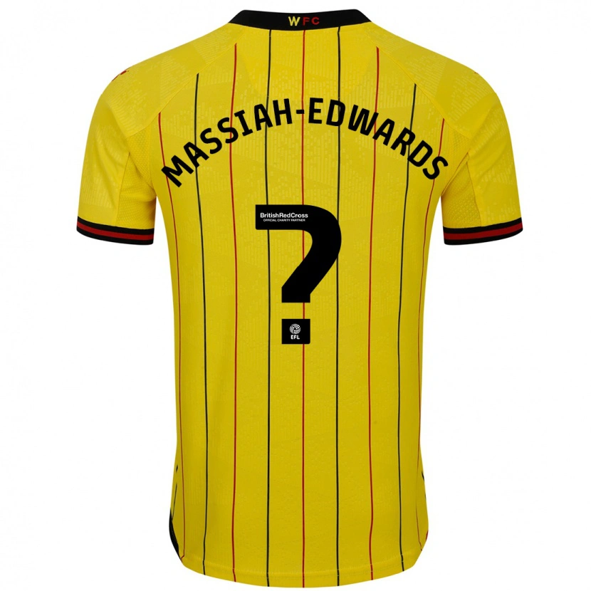Danxen Kinder Zavier Massiah-Edwards #0 Gelb Schwarz Heimtrikot Trikot 2024/25 T-Shirt Schweiz
