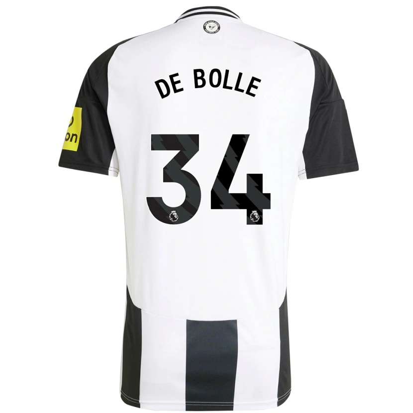 Danxen Kinder Lucas De Bolle #34 Weiß Schwarz Heimtrikot Trikot 2024/25 T-Shirt Schweiz