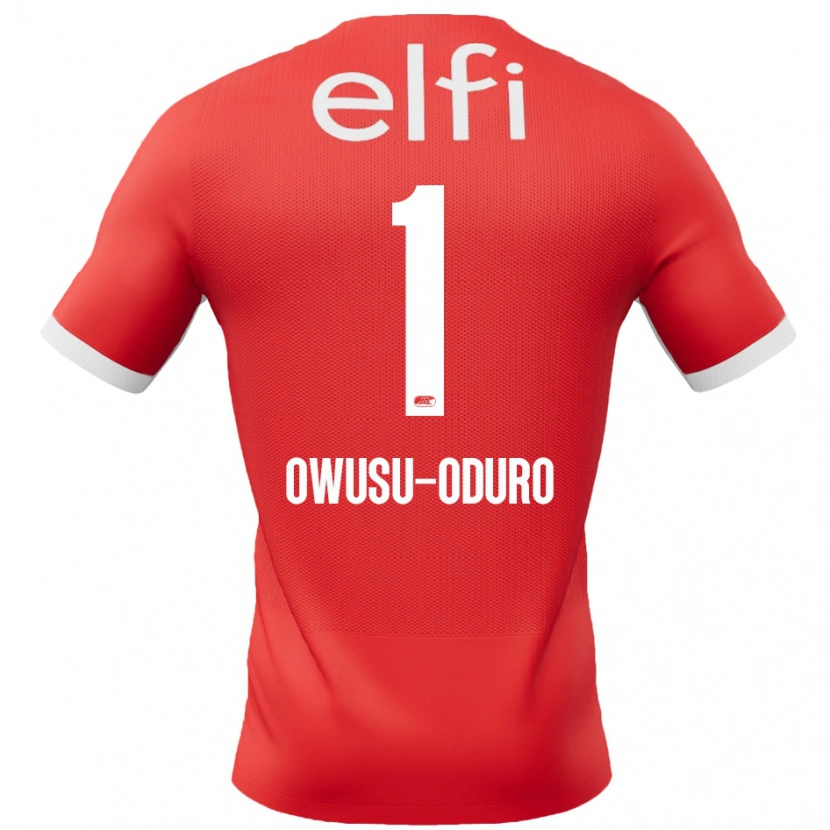 Danxen Kinder Rome Jayden Owusu-Oduro #1 Rot Weiß Heimtrikot Trikot 2024/25 T-Shirt Schweiz
