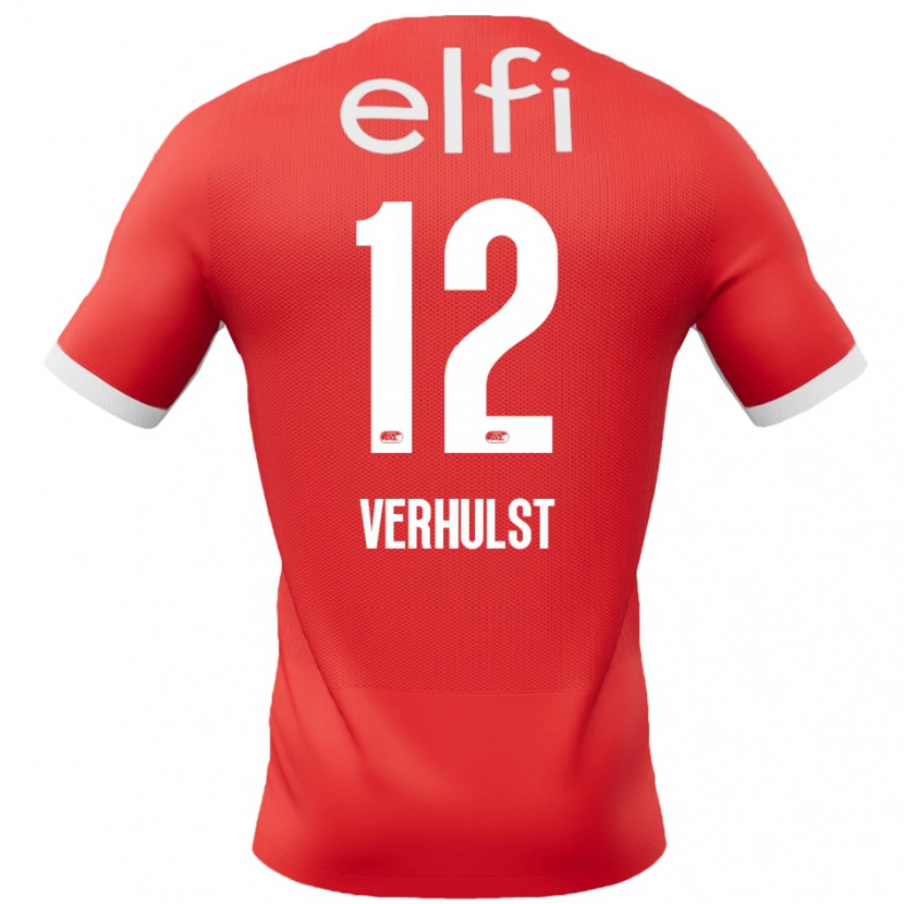 Danxen Kinder Hobie Verhulst #12 Rot Weiß Heimtrikot Trikot 2024/25 T-Shirt Schweiz