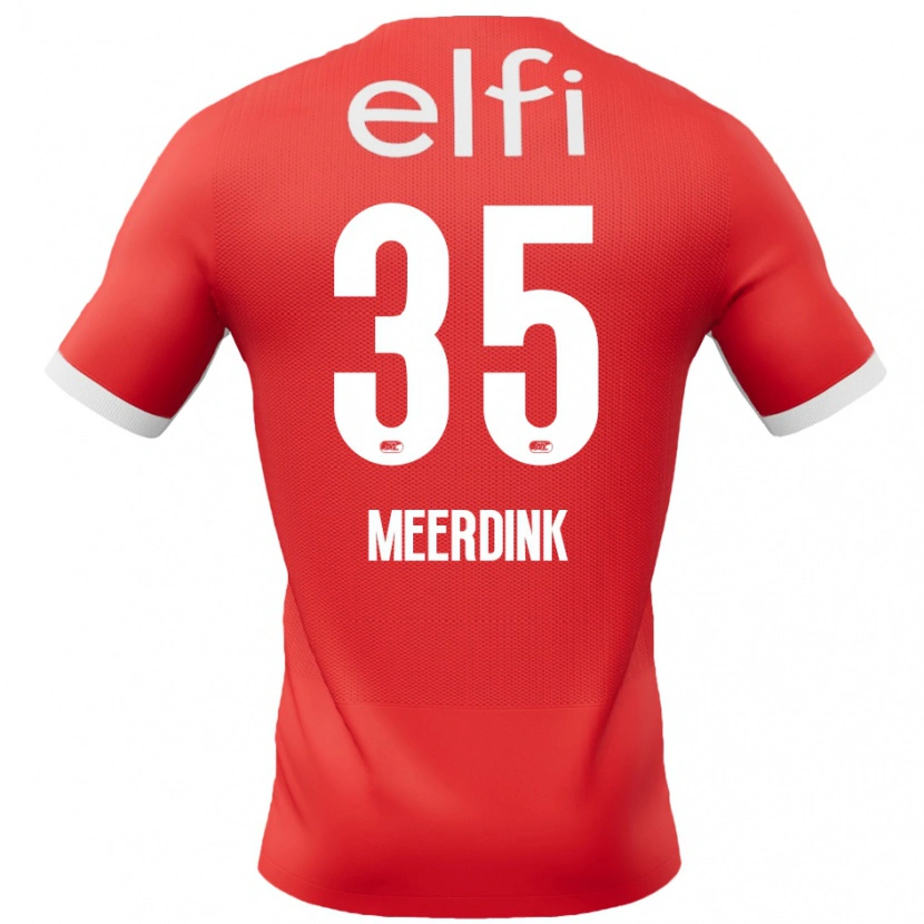 Danxen Kinder Mexx Meerdink #35 Rot Weiß Heimtrikot Trikot 2024/25 T-Shirt Schweiz