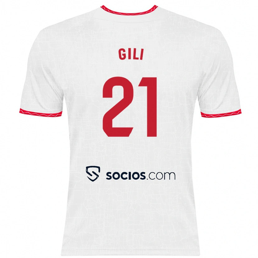 Danxen Kinder Gemma Gili #21 Weiß Rot Heimtrikot Trikot 2024/25 T-Shirt Schweiz