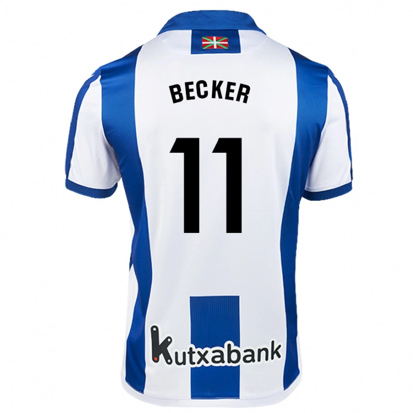 Danxen Kinder Sheraldo Becker #11 Weiß Blau Heimtrikot Trikot 2024/25 T-Shirt Schweiz