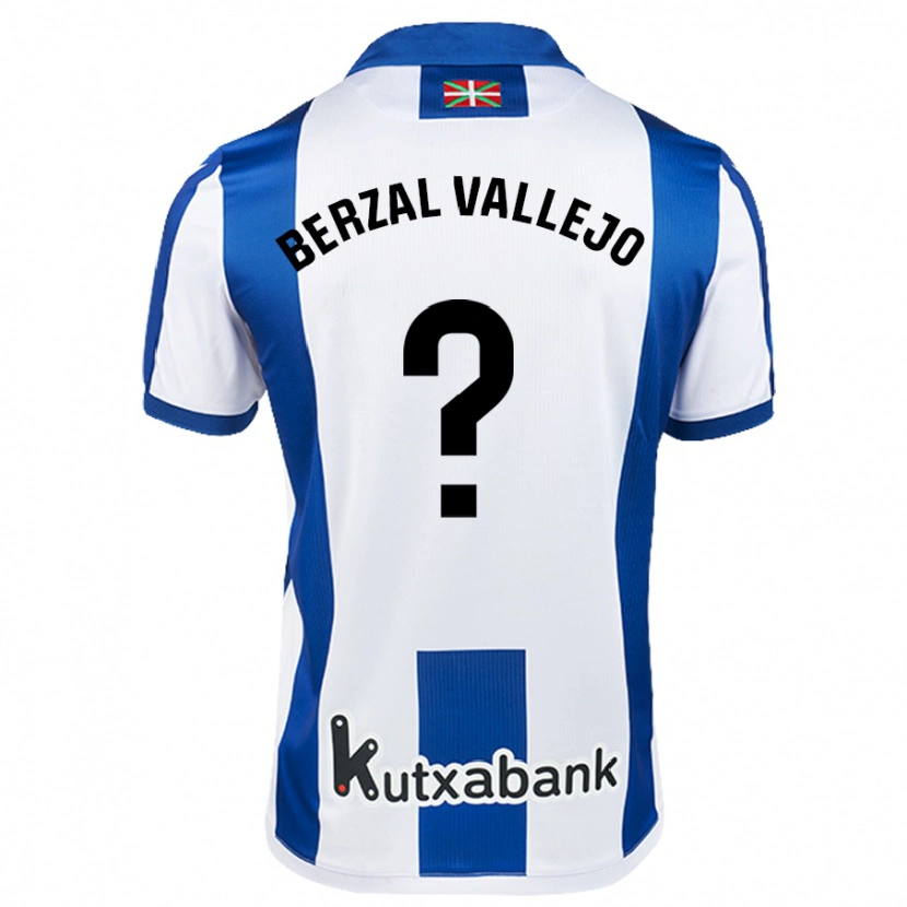 Danxen Kinder Asier Berzal #0 Weiß Blau Heimtrikot Trikot 2024/25 T-Shirt Schweiz