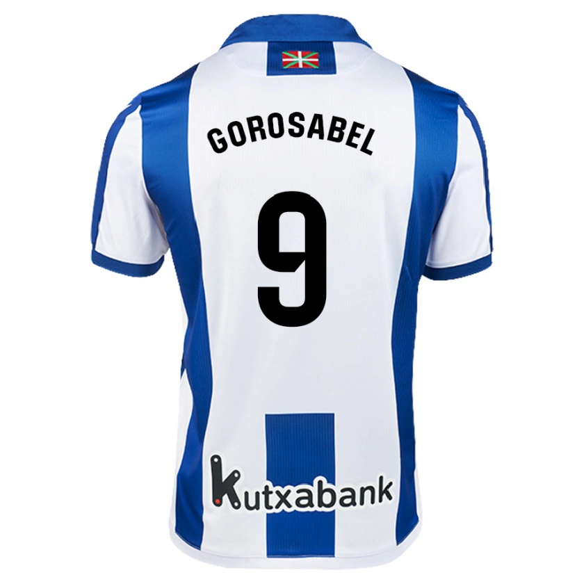 Danxen Kinder Jakes Gorosabel #9 Weiß Blau Heimtrikot Trikot 2024/25 T-Shirt Schweiz