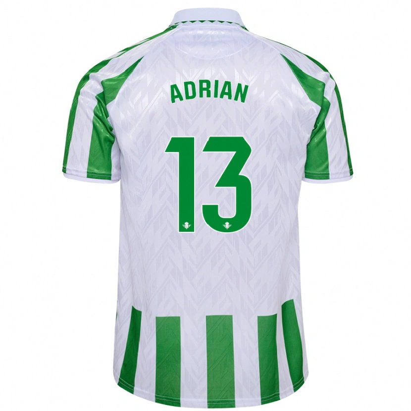 Danxen Kinder Adrián #13 Grün Weiße Streifen Heimtrikot Trikot 2024/25 T-Shirt Schweiz