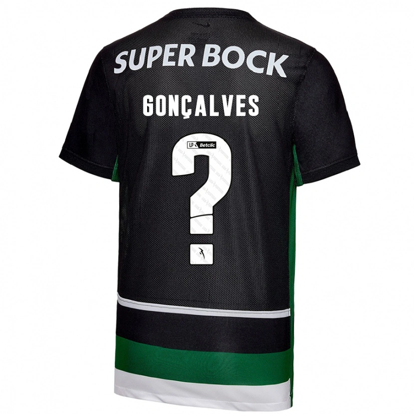 Danxen Kinder Flávio Gonçalves #0 Schwarz Weiß Grün Heimtrikot Trikot 2024/25 T-Shirt Schweiz